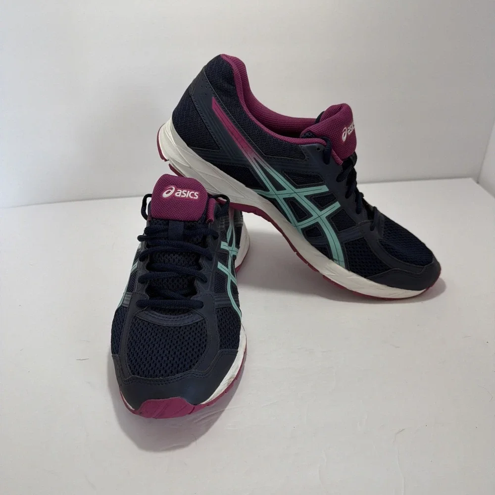 ASICS Gel-Contend 4 Ortholite Running Athletic Shoes Blue T765N Women's Size 12